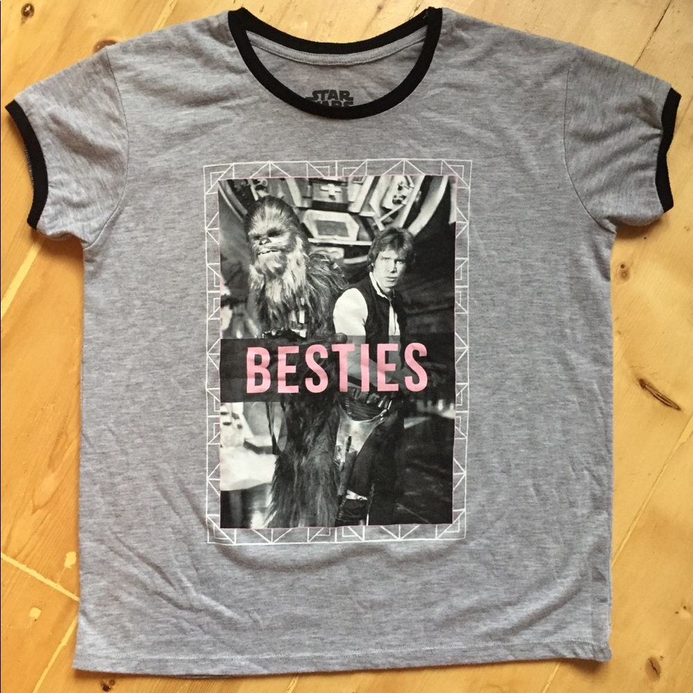 Star Wars Kids Large Grey T-Shirt